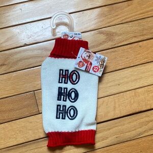 Top Paw Red and White Dog Sweater